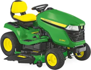 John Deere X380 – Rasentraktor ohne Mähwerk Modell (2025)