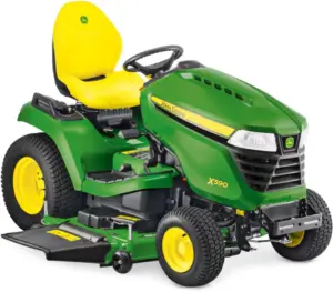 John Deere Rasentraktor X590 mit 122 cm Accel Deep Mähwerk – Modell (2025)