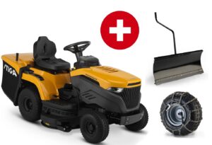 Stiga Rasentraktor Estate 598 W Special HONDA – Winterpaket mit Schneeschild und Schneeketten